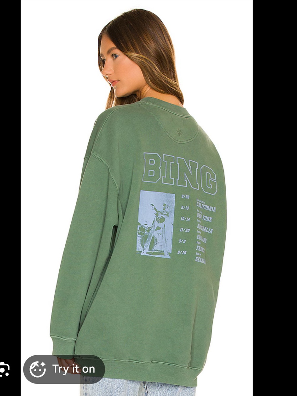 Anine Bing - Cody Bing Live Sweatshirt in Green